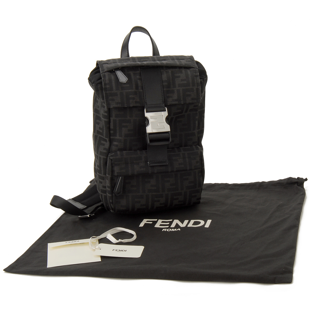 Fendi Rucksack Backpack Polyester Black - image 5